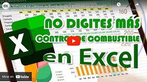 Control de Combustible y Kilometraje en Excel [SIN DIGITAR]