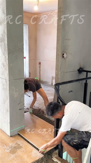 Large Ceramic Floor Tile Two Person Installation Hacks 🧱