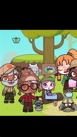 Cozy Campfire Party with Friends! 🎸🔥 #avatarworld #tocaadventure #nomadyworld #tocaboca