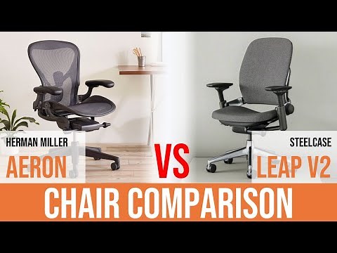 Herman Miller Aeron Chair vs Steelcase Leap V2 Task Chair Comparison