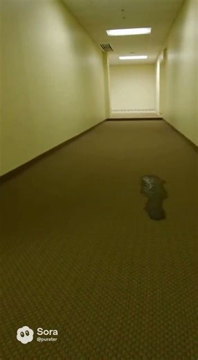 Backrooms Footage but the Camera Is on a Cat