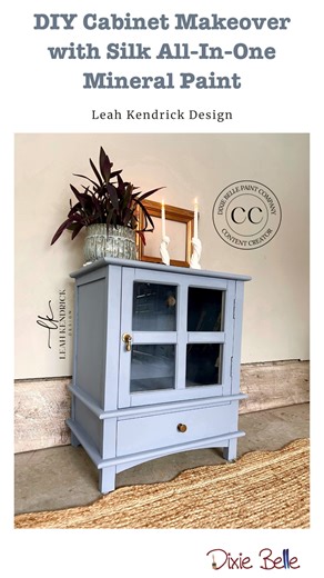 No wood? No problem! 🙌 This gorgeous cabinet makeover proves that Bonding BOSS and Quiet Cove Silk All-In-One Mineral Paint make the perfect pair for painting slick or laminate surfaces. 🖌️ Bonding BOSS preps tricky materials for success, giving your paint something to grip — no peeling, no flaking, just lasting adhesion. 🎨 Quiet Cove Silk All-In-One Mineral Paint adds a soft, coastal blue-gray tone with a smooth, built-in primer and top coat finish that’s as durable as it is beautiful. From 