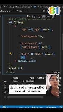 Day 81 — DataFrame.fillna()#100DaysOfCode 📊#python#pandas