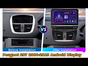 Peugeot 207 Android Display Installation.