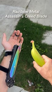 1.5K views · 9.8K reactions | Rainbow assassin creed blade! #engineering #technology #assasinscreed | Jake Laser | Facebook