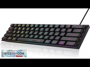 MageGee Mini 60% Gaming Keyboard RGB Backlit 61 Key Ultra Compact Keyboard TS91 Review