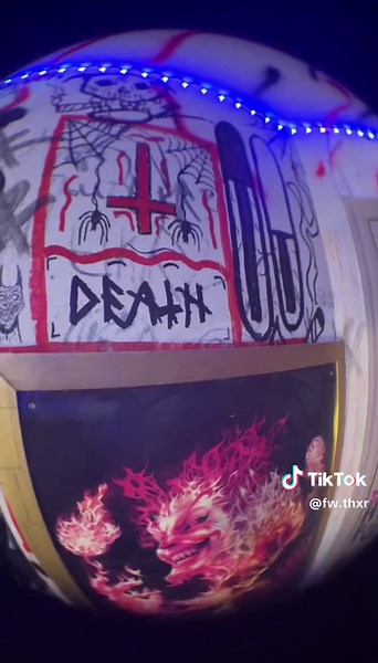 Explore a Creative Room Tour with Unique Graffiti