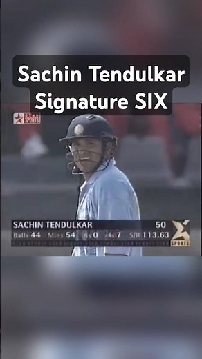 Iconic Sachin Tendulkar straight bat six — cricket in motion #cricket #cricketlover #sachintendulkar