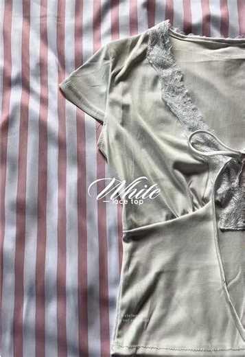My newest fave top! — Very comfy!🤍 #lacetop #whitetop #top #shirt