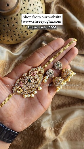 409 reactions · 19 comments | Best seller choker set Code : C007 Shop from our website - www.shreeyugha.com Link in bio ✨️/ DM for link . #emeraldnecklace #diamondnecklace #earrings #jhumkas | Shreeyugha creations | Facebook