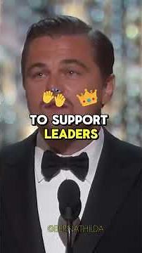 🌍 Leonardo DiCaprio’s Oscar Speech That Changed the World 🎬