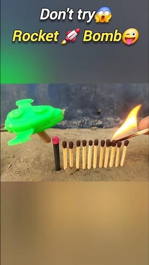 Rocket 🚀 bomb 😁 💥 Amazing Cracker experiment 😱| Diwali cracker testing 2024😜 #shorts