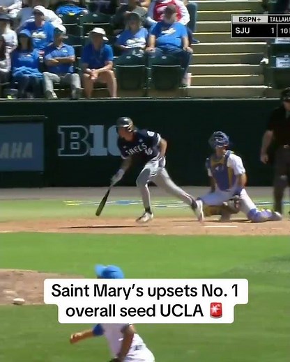Saint Mary’s upsets the No. 1 overall seed UCLA in the regional opener 🤯