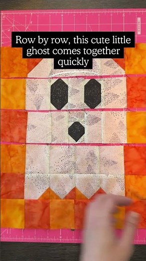 Making a quick and easy Halloween Ghost Block