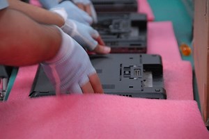 日本HP　東京生産　昭島工場　ＰＣ製造ライン（アッセンブリー）組立工程　その2