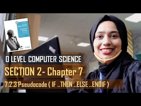 7.2.3 Pseudocode ( IF THEN ELSE ENDIF ) | CHAPTER 7 | SECTION B | O Level Computer Science