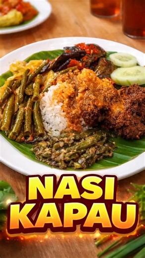 You Must Try This Indonesian Food! 🇮🇩 Nasi Kapau Street Food #feedshorts #shorts #shortvideo #viral