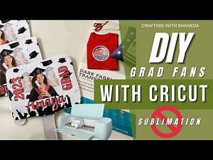 DIY GRADUATION FAN TUTORIAL/ SUPER EASY !! NO SUBLIMATION !Crafting with Shaneda