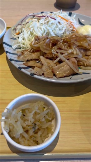 [Yayoi-ken] Ginger pork set meal for breakfast #shorts #Yayoi-ken #GingerPorkSetMeal