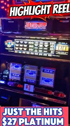 JUST THE HITS! JACKPOT BLACK DIAMOND PLATINUM $27 SPINS