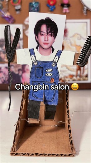 Idek at this point 😭 Go to Changbin salon (did you notice I used inspiration for outfit from SKZ Code? 👀) #skz #straykids #changbin #salon #skzfunny