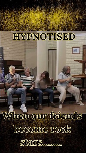 Your friends become Rock Stars….. #hypnosis #funny #hypnotist #hypnotistmichellebrain