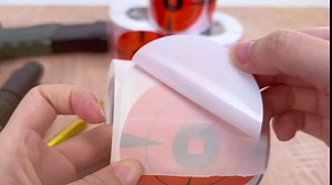 Estune 1000 Pcs Reactive Shooting Targets 3 Inches Target Stickers Round Adhesive Target Stickers Self Adhesive High Visibility Splatter Impact Bullseye Targets Reactive Paper Targets for Guns Rifle