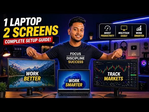 Dual Monitor Setup|How to Connect Two Monitors to One Laptop|How to extend Dual Monitor one laptop