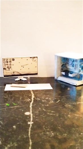 Cardboard Gaming PC desktop craft#artandcraft