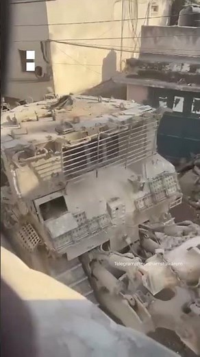 Israeli bulldozer destroys Palestinian street during raid | AJ #shorts