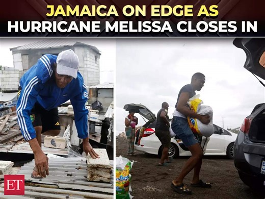 Hurricane Melissa approaches: Jamaican residents stock up and make last-minute preparations