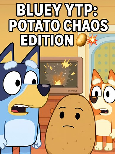 Bluey YTP Madness: Potatoes and Exploding TVs