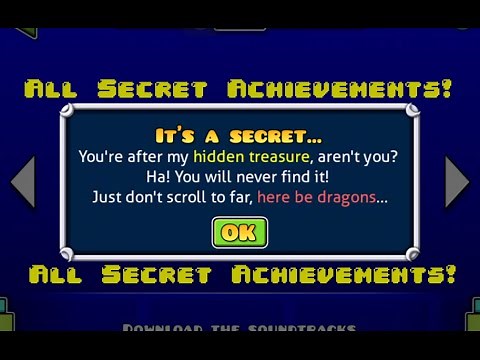 Geometry Dash: How to get ALL secret achievements! (+2 icons and 2 colors)
