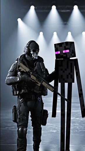 Enderman × Ghost | Minecraft × Call of Duty Crossover Edit 🔥