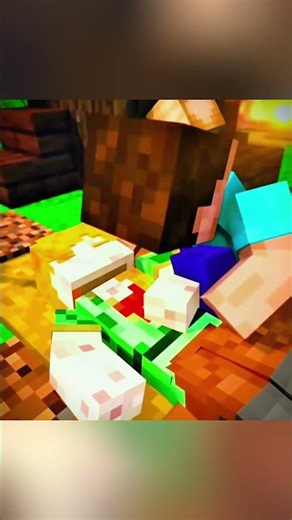 Steve Became Herobrine with Alex Help! ❤️‍🩹 #minecraft #trending