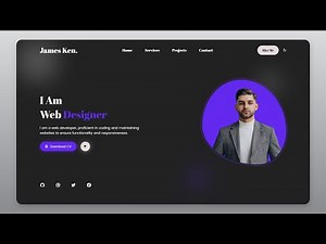 Responsive Personal Portfolio Website Using HTML CSS and JavaScript