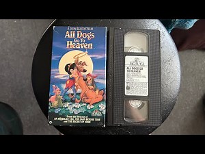 Opening to All Dogs Go To Heaven 1990 VHS (1994 Reprint!