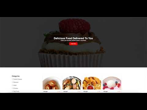 Food Website Design in HTML & CSS 🍔 | Beginner Friendly Full Project