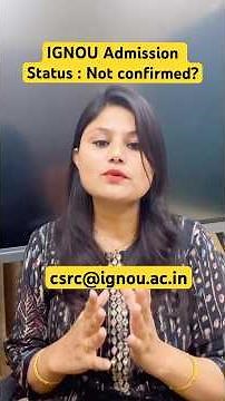 IGNOU admission status not confirmed? Follow these steps #ignou #ignouadmission