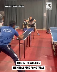63K views · 290 reactions | This is the skinniest ping pong table in the whole world!  | GreatestHighlights | Facebook