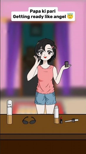 Papa Ki Pari Be Like: From Angel 🛵😎 #shorts #makeup #cartoon #funny