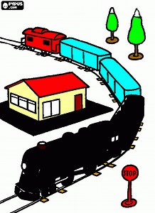 polar express para colorear, polar express para imprimir