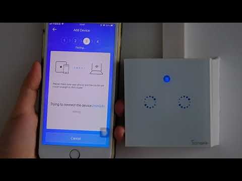 How to pair Sonoff T1 with eWeLink in Quick Pairing Mode