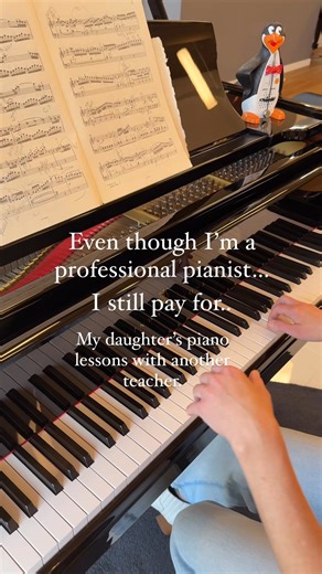 Ashlee Young on Instagram: "Let me tell you a little secret… Even though I’m a professional pianist, I’ve recently started paying for my daughter to take piano lessons with another teacher. And honestly? It feels a bit ironic. 🧠 Why not just teach her myself, right? But here’s the thing: I know that outside guidance is invaluable. ✨ Her teacher brings a fresh perspective and a unique relationship that I simply can’t replicate as her parent. Sometimes, we ALL need someone who can offer us new in