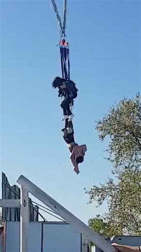 12M views · 50K reactions | Harness breaks during ride, leaving girl hanging from giant swing  | Newsner.com | Facebook
