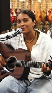 Wow, 15-year-old Naima is super talented!!! She's singing her tune "Follow You" using a Taylor guitar that she just bought here at #NormansRareGuitars!!! What do you think? https://youtu.be/q2FWVyQI124 | Norman's Rare Guitars