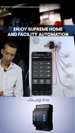 78K views · 1.2K reactions | Shelly 4pm pro #shelly #Smart #smarthomes #المنزل #الذكاءالاصطناعي #الانارة #الهاتف | Smart home Hafid | Facebook