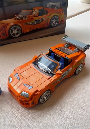 🏎️🧡 Just finished LEGO Set 77260 – Paul Walker’s iconic Toyota Supra from Fast & Furious! This was an awesome build from start to finish. Every detail brought back memories from one of the most legendary cars in movie history. Definitely enjoyed every moment putting this one together, and it looks amazing on display. 🔥 “It doesn’t matter if you win by an inch or a mile… winning’s winning.” 😎 - #F#FastAndFuriousP#PaulWalkerT#ToyotaSupraLEGOTok 🧡