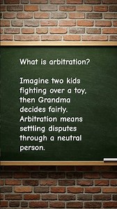 What is arbitration?