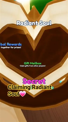 Claiming free secret pet Radiant Soul in BGSI 💗 #bgsi #bubblegumsimulator #secretpet #shorts